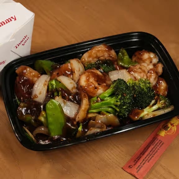 Sweet & Sour Shrimp Combo Platter / 甜酸虾套餐.