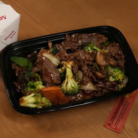 Beef with Vegetable Combo Platter / 时蔬牛套餐.