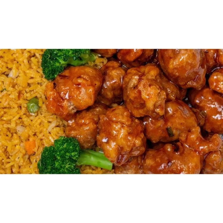 General Tso Chicken Combo Platter / 左宗鸡套餐.