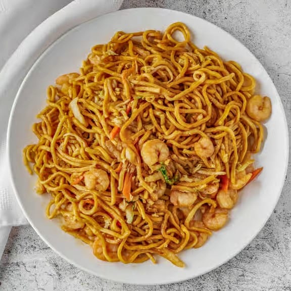 Shrimp Lo Mein / 虾仁炒面.