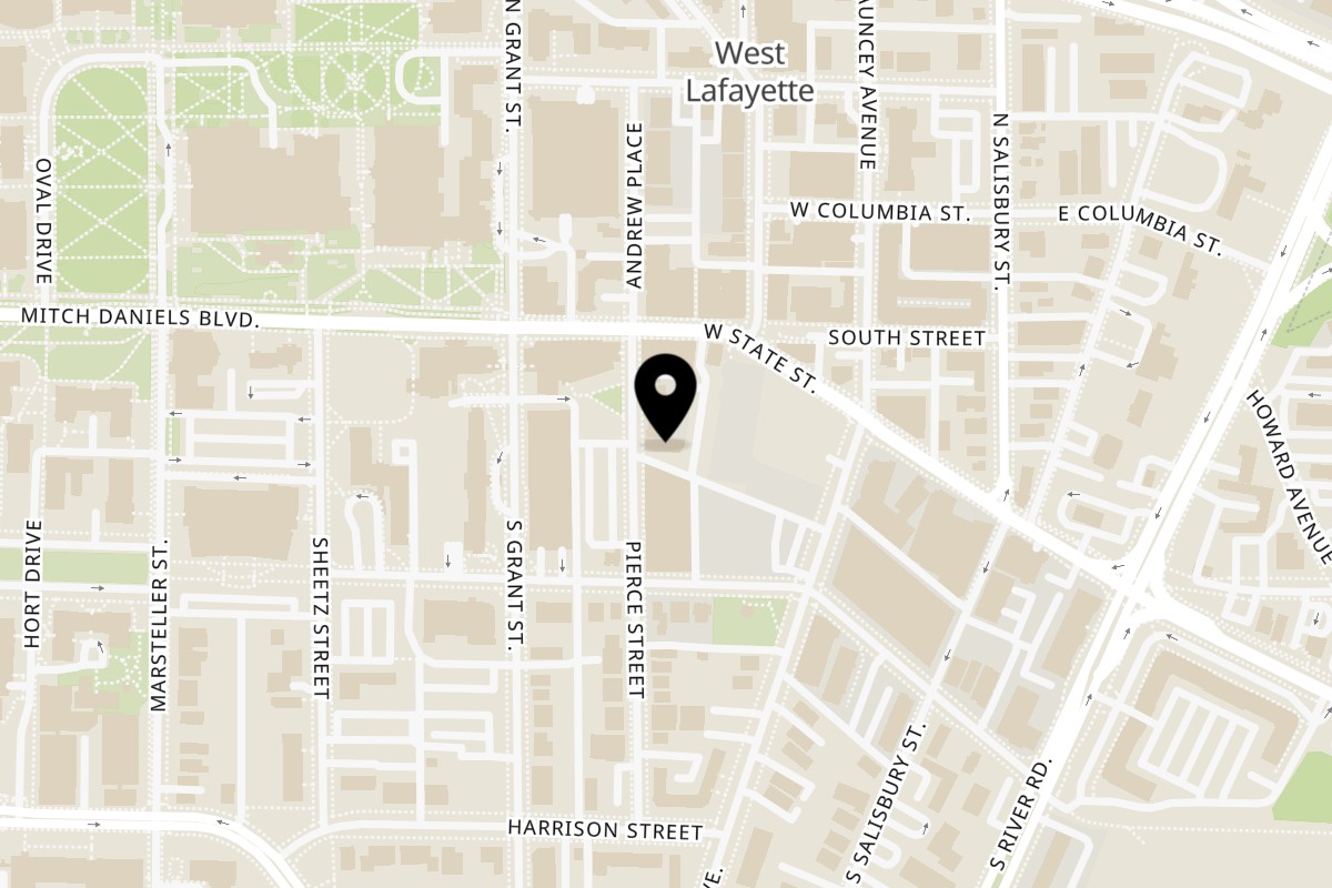 Map showing the location of Red Wok Campus on 128 Pierce St in Lafayette